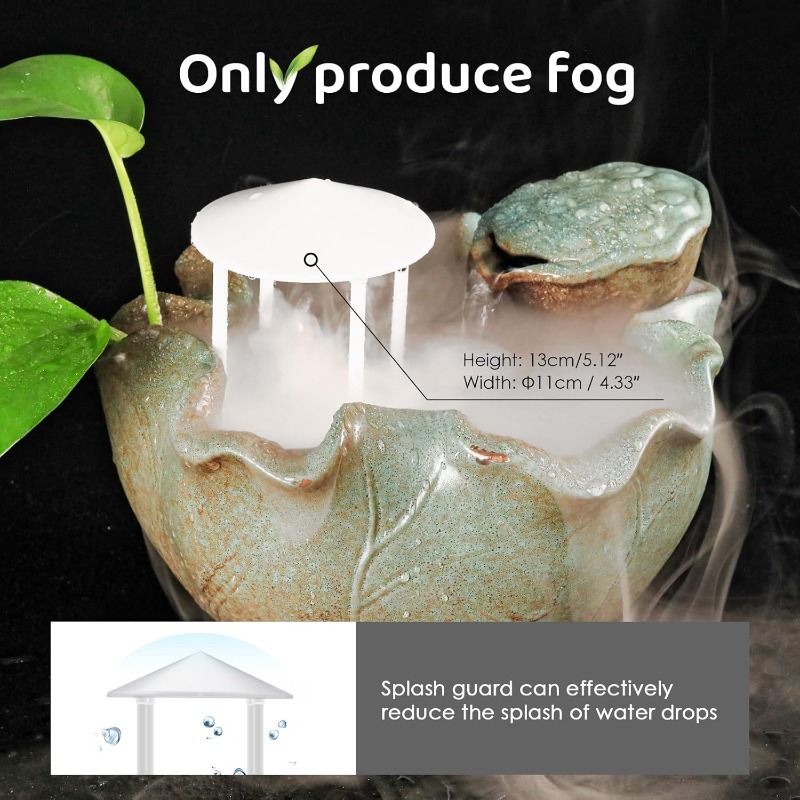 صانع ضباب بالموجات فوق الصوتية - مراجعة Terrarium Fogger Ultrasonic وسعره